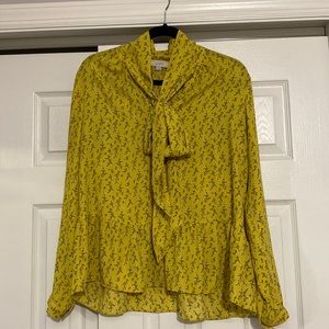 LOFT Yellow Blouse